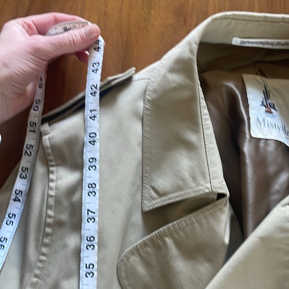 Vintage misty Harbor Tan Trench Coat w/ removable Sherpa Lining - Picture 13 of 13